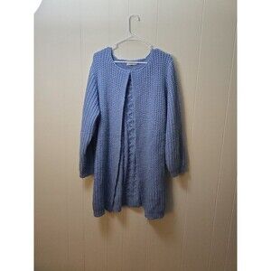 Cotton Traders Blue Knit Cardigan Size 22 Baby Blue
